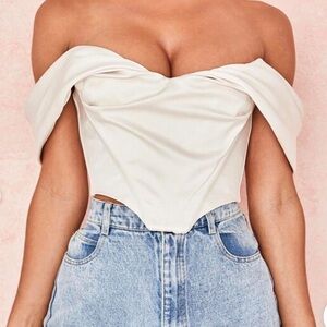 House of CB Off-Shoulder Corset Top